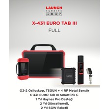 Launch X-431 Euro Tab III Arıza Tespit Cihazı / Full