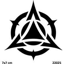 Airbrush Tattoo Tribal Motif Yapışkanlı Stencil Süsleme ve Boyama Kalıbı