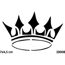 Airbrush Tattoo Imparator Tacı Yapışkanlı Stencil Süsleme ve Boyama Kalıbı