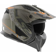 Ls2 Drıfter Devor Mat Kum Kask (Siyah Vizör)