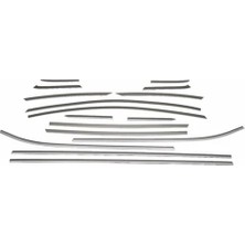 Universal Ford Uyumlu Fiesta Mk7 2019+ 16 Parça Cam Çerçevesi