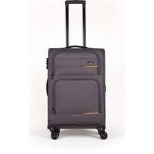 Fossil Unisex Kumaş Büyük Boy Ultra Hafif Şifreli Körüklü Kendi Etrafında Dönebilen Valiz 013-01