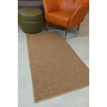 Alpina Home Stella Terra Jüt Hasır Model Tek Renk Dokuma Yıkanabilir Katlanabilir Toz Vermez Kilim