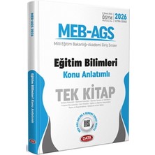 Anla Kazan Yayınları Data Yayınları 2026 Meb Ags Eğitim Bilimleri Tek Kitap Konu Anlatımlı