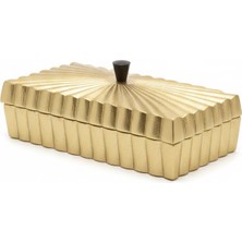 La Madore Lınes Gold Dıkdortgen Kutu 30X13X12 cm