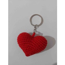 Evim Oyuncak Dünyası Kalp Figürlü Anahtarlık Amigurumi Organik