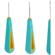 Boncukcu Abla Biz Seti 3 Adet Yuvarlak Delik El Matkaplar Yumruk Iğne Fitil Aracı Yapımı Için