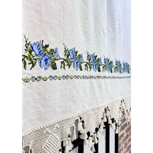 Luvia Home Kanaviçe Işlemeli Otantik Perde