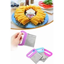 Hype Store Bev Kitchen 1 Adet Şekilli Patates Cips Dilimleyici Kesici Doğrayıcı Tırtıklı Patates Dilimleme Doğr