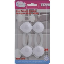 Hype Store Miny Baby Unisex Çok Amaçlı Dolap Kilidi (Kısa, 2 Adet)