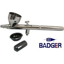 Badger 100-5 Üstten Besleme, Ince Nozul, 4.75 Ml. Büyük Hazneli, Çift Tetikli Boya Tabancası