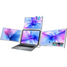 16″ Üçlü Taşınabilir Monitör Çoklu Ekran 1200P Notebook Monitör
