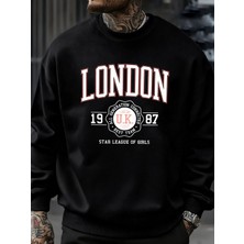 Londra Ingiltere 1987 En Iyi Takım Sporları Baskı Erkek Kazaklar Polar Günlük Kapüşonsuz Göml