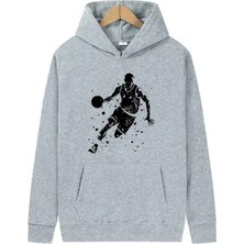 Moda Erkekler Harajuku Baskı Grafik Kapüşonlular Unisex Sonbahar Kış Rahat Kazak Basketbol Ti