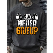 Asla Pes Etme Fitness Tasarım Erkek Kazak Hip Hop Moda Spor Giyim Bisiklet Yaka Polar Kazakla