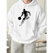 Şu Anda Basketbol Oynuyor Baskılar Erkekler Kapüşonlu Üstler Hip Hop Spor Kazaklar Rahat Gevş