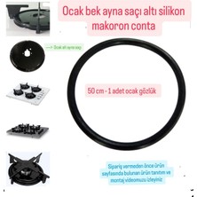 Becen House Kumtel Vestel Tüm Markalara Uyumlu Ocak Bek Ayna Altı Conta Yanmaz Sızdırmaz (1 Ocak Gözlük) 50 cm