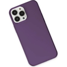 Epilons Newface Iphone 13 Kılıf Pc Sert Şeffaf Kapak - Mor