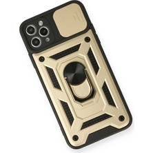 Epilons Newface Iphone 11 Kılıf Pars Lens Yüzüklü Silikon - Gold