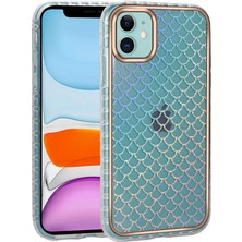 Zore iPhone 11 Kılıf Desenli Parlayan Transparan Zprb Avva Kapak-No9