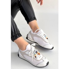 Shoegar Riaf Beyaz Cilt Bağcıklı Spor Ayakkabı