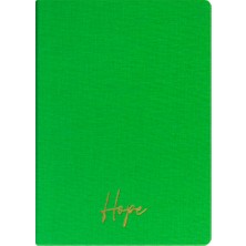 Kum Yayınevi Hope Defter - Keten Sert Kapak - Çizgisiz 192 Sayfa – 15X21,3CM - Fıstık Yeşili