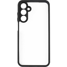 Zore Galaxy A15 Kılıf Kamera Korumalı Şeffaf Arka Yüzey Zprb New Roll Kapak-Siyah