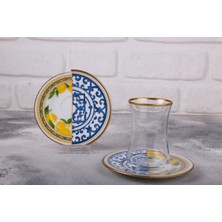 Konyax Lemone 6 Kişilik 12 Parça Çay Seti