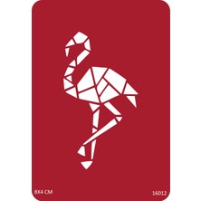 Airbrush Tattoo Flamingo Stencil Süsleme ve Boyama Kalıbı