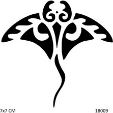 Airbrush Tattoo Vatoz Yapışkanlı Stencil Süsleme ve Boyama Kalıbı