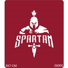 Airbrush Tattoo Sparta Sacaşçısı Yapışkanlı Stencil Süsleme ve Boyama Kalıbı
