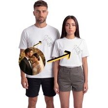 Color Luxe Sevgililer Günü Özel: Kişiye Özel ''sonsuz Aşk'' Baskılı %100 Pamuk Premium Tişört