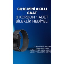 Mini Series 10 Akıllı Saat | 3 Kordon + Bileklik Hediyeli, Tüm Telefonlarla Uyumlu