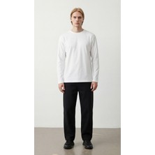 Babokah Premium Pamuk Likralı Uzun Kol Erkek Tshirt