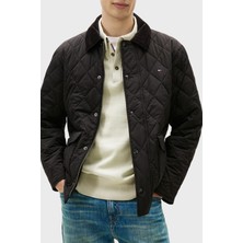 Tommy Hilfiger Kapitoneli Oversize Kadife Yaka Detaylı Mont Erkek Mont MW0MW41768 Bds