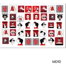 Gala Smart  Stıcker Naıl Art No:md-1