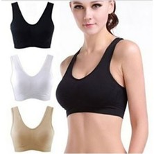 İlkyaz Fashion Ieg™ Siyah Dikişsiz Kadın Pedli Sütyen Korse - 704