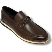 Castle Black AC31330-1 Hakiki Deri Silikon Anatomik Taban Loafer Erkek Ayakkabı