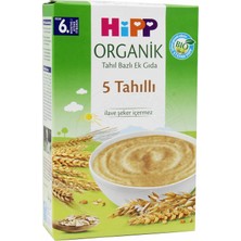 Hype Store Hipp Organik 5 Tahıllı Tahıl Bazlı Ek Gıda 200 gr 1 Paket(1 x 200 G)