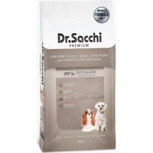 Hype Store Dr.sacchi Düşük Tahıllı Mini Irk Yetişkin Köpek Maması 12 kg Sığır Etli ve Kuzu Etli Yüksek Kalite