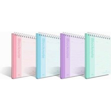Hype Store Faber-Castell Pastel Renk Bloknot, A4, 80 Yaprak, Düz Sayfa, Karton Kapak, Spiral Cilt, 70G Kağıt, A