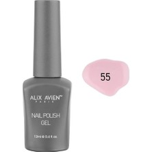 Hype Store Alıx Avıen Açık Pembe Kalıcı Oje 55-Yoğun Renk Veren Jel Oje 12 Ml-Nail Uv Gel Polish 55