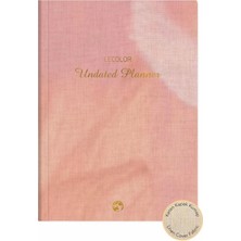 Hype Store Le Color Keten Ciltli Süresiz Planlayıcı Pembe 17X24