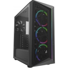 Kaia Life Cooler Master CMP510 Tg 650W 80+ Mesh Panel Siyah Argb 3X120MM Fanlı Mid-Tower Kasa