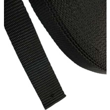 Marinox 50 mm Siyah Şerit Halat 10 Metre – Polipropilen Kayış Halat | Tekne Yat Bağlama Halatı