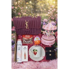 OEM Sevgililer Gününe Özel Atlı Karınca Çanta ve Kahve Fincanı Detaylı Konsept Premium Hediye Kutusu