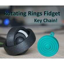 Noctabir Dönen Halkalar Fidget Oyuncak (Anahtarlık Versiyonu)