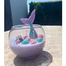 Yaratıcı Sanatlar Atölyesi El Yapımı Fanus Mum Dekoratif Mum Kokulu Doğal Soya El Yapımı Mum