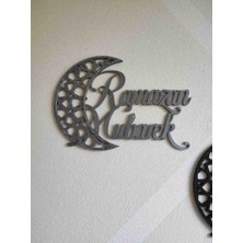 Talaşoğlu Ramazan Mubarek Duvar Süsü – Hilal Ay Dekoratif Yazı Tablısu