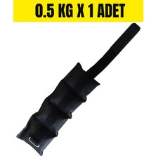Jukon 0.5 kg x 1 Adet Toplam 0.5 kg El ve Ayak Bilek Ağırlığı Kas Güçlendirici Kum Ağırlık Torbası Siyah